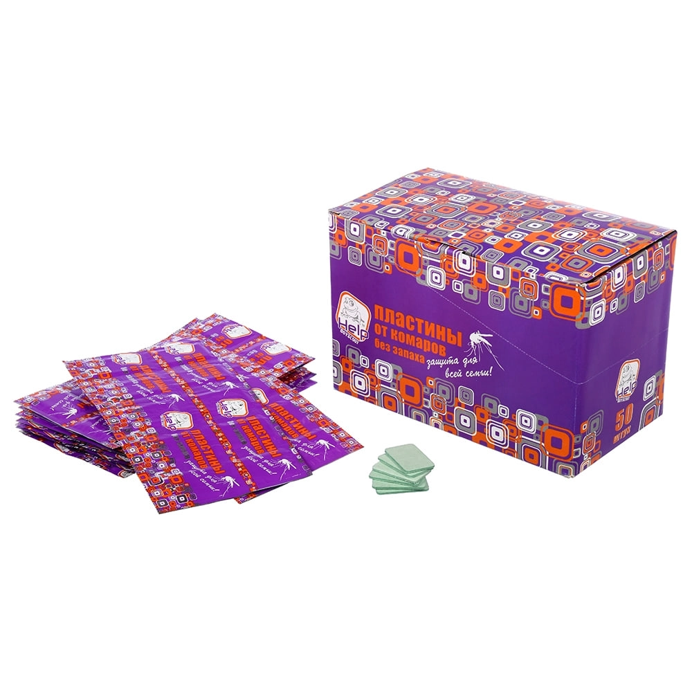 HELP Chivinlarga qarshi plastinkalar, displey-box, insektitsidli sotib olish