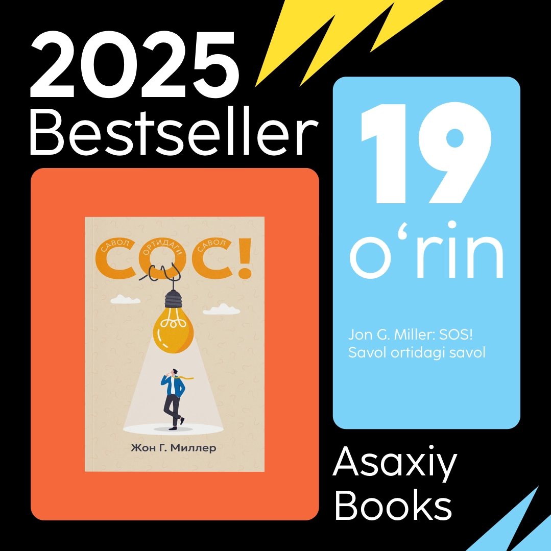 "Asaxiy Books yil bestsellerlari 2025" to&lsquo;plami - uygacha yetkazish bepul! tez yetkazib berish