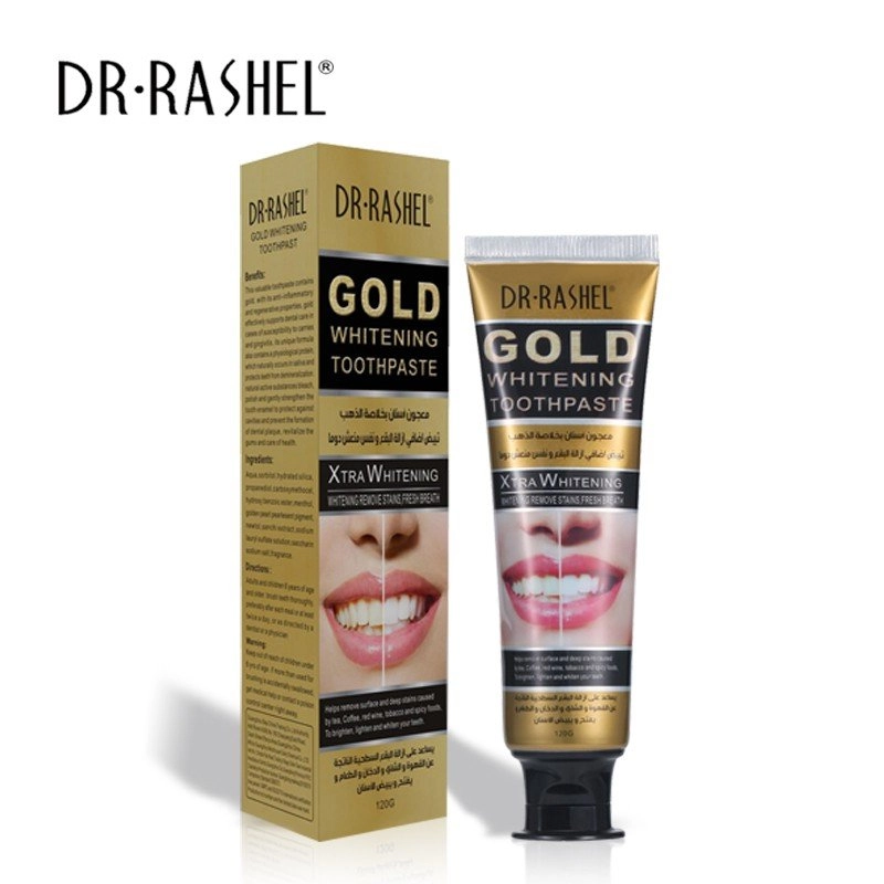DR.RASHEL GOLD WHITENING 120GR tish pastasi sotib olish