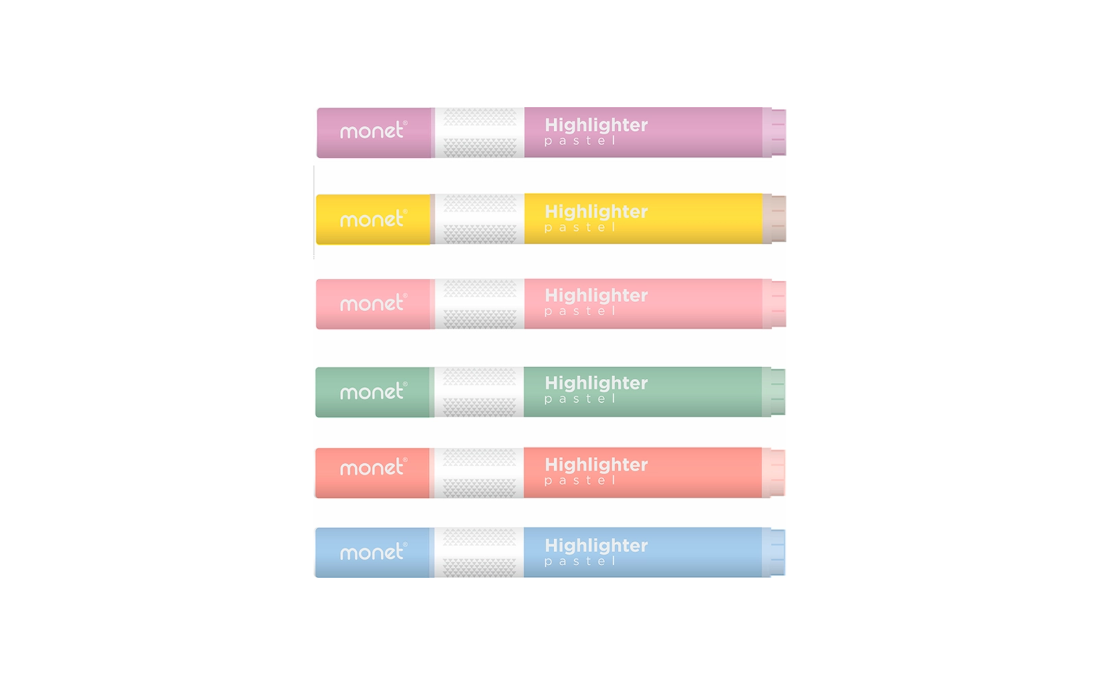 Matn ajratgich Monet Highlighter Pastel Round shaftoli rang 2HL014 sotib olish