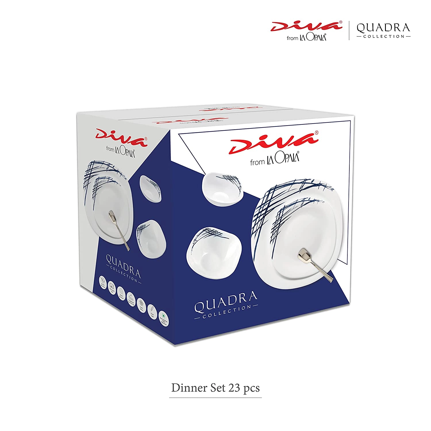 Столовый сервиз Diva La Opala Quadra Summertide (46 пред) в Узбекистане