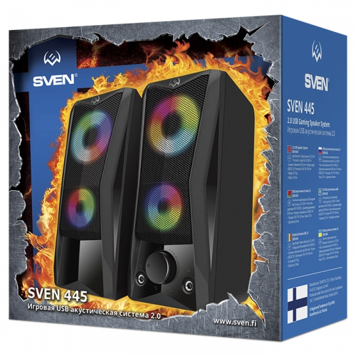 Sven 445 Black kompyuter akustikasi O'zbekistonda