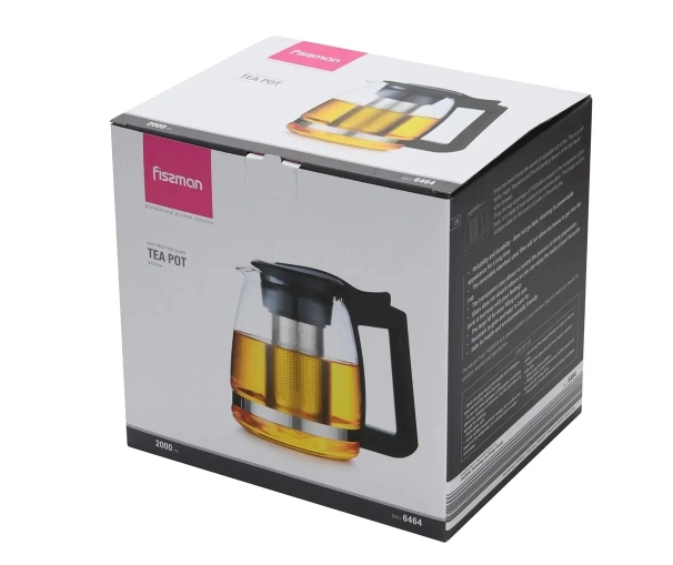 Заварочный чайник 2000 мл со стальным фильтром FISSMAN доставка