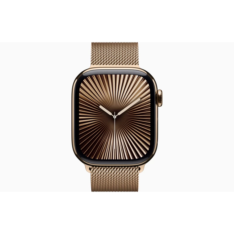 Смарт часы Apple Watch Series 10 46 мм, Gold Titanium, Stainless Steel Milanese Loop недорого