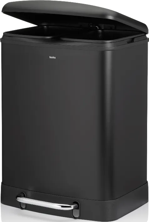 Ведро для мусора KELA Davino с педалью черное, 2х12 л, 2 отдела недорого