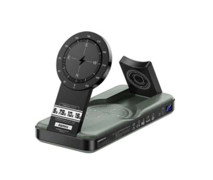 Внешний аккумулятор с беспроводной зарядкой Remax RPP-589 10000mAh зелёный купить