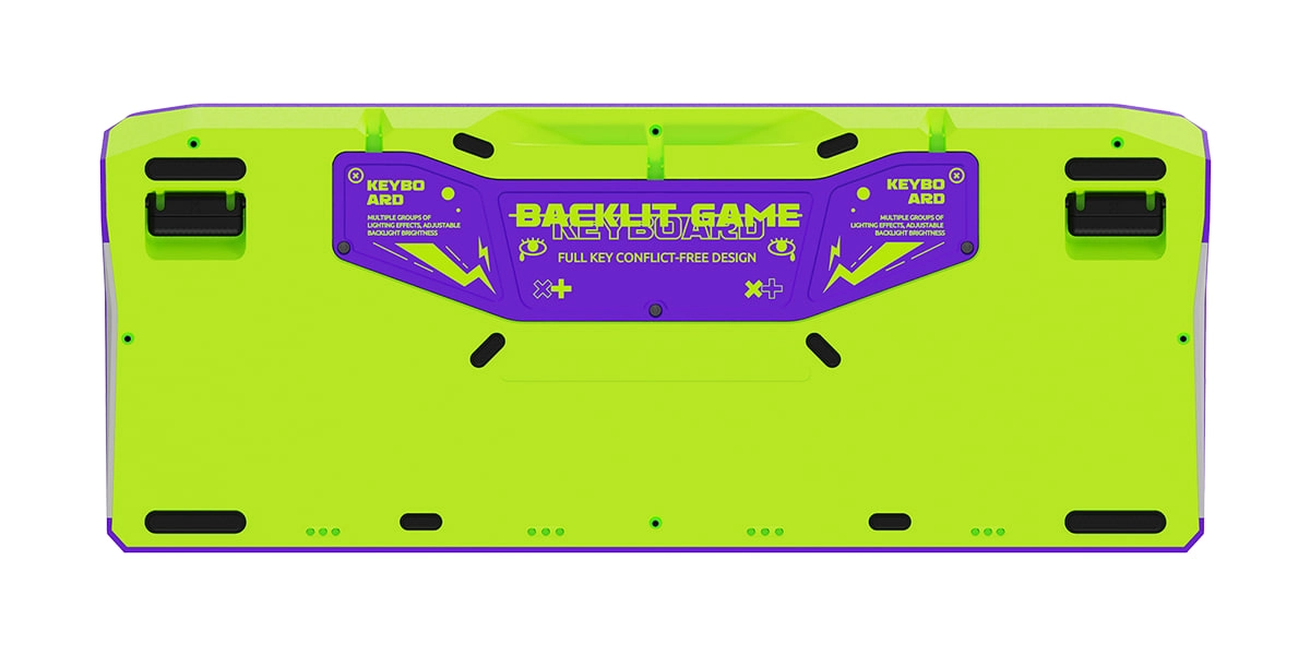 Rapoo ESK750-98 Black Purple Green klaviaturasi bo'lib to'lash