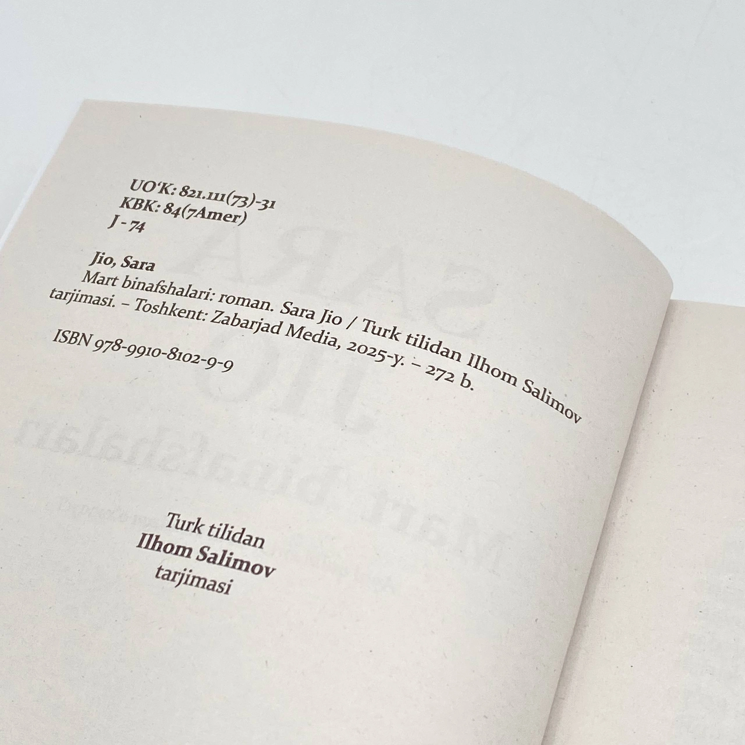 Sara Jio: Mart binafshalari O'zbekistonda