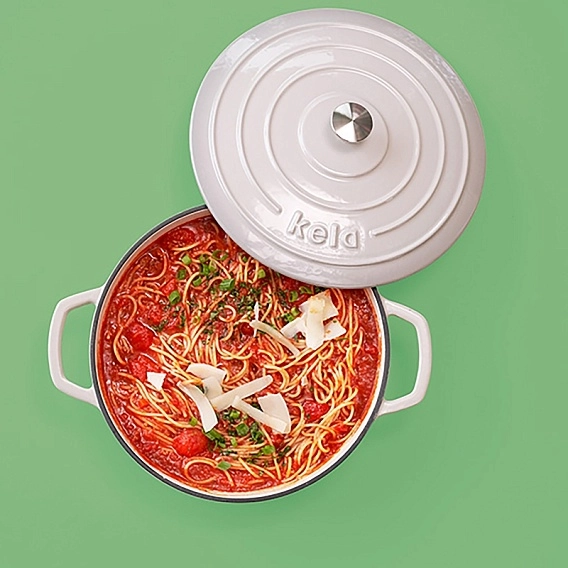 KELA Calido Chug‘un Qozon, 24 sm , 3,8 l, Kulrang 12606 O'zbekistonda