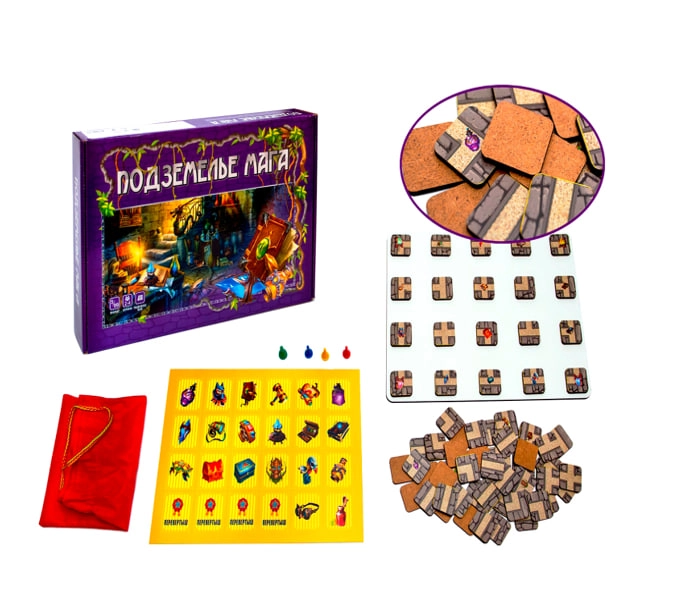 "ПОДЗЕМЕЛЬЕ МАГА" Игра для развития памяти и внимания с карточками Р3531 купить