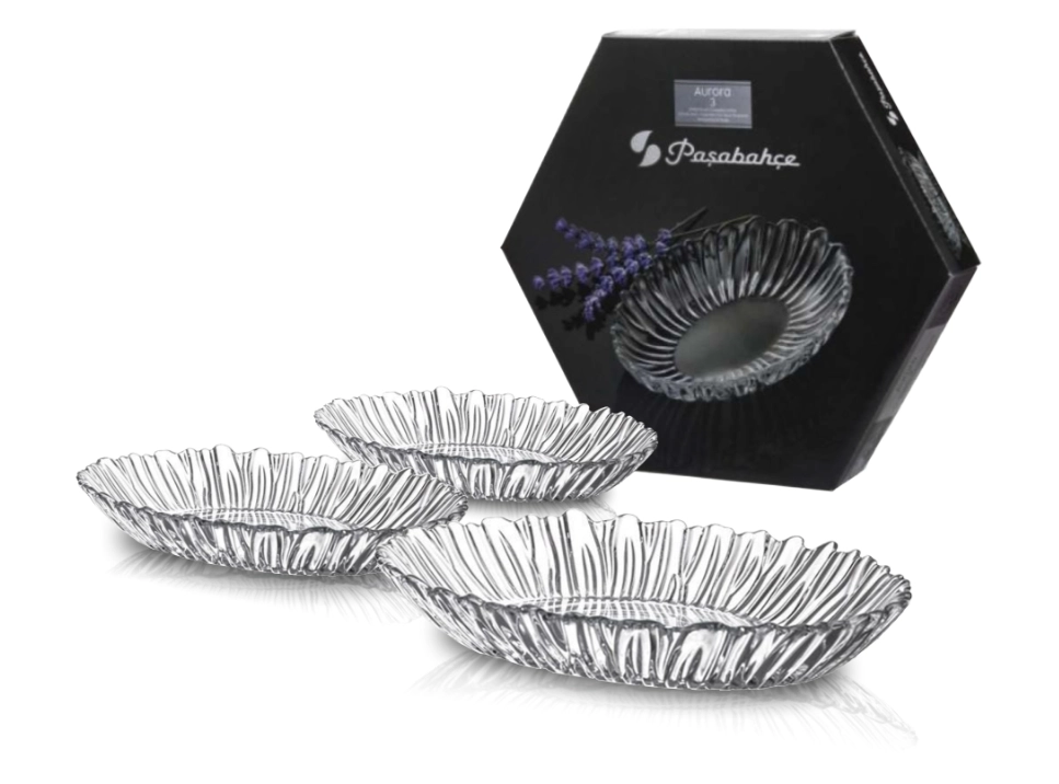 Набор салатников Pasabahce Aurora 10x15см 3шт (10545) онлайн