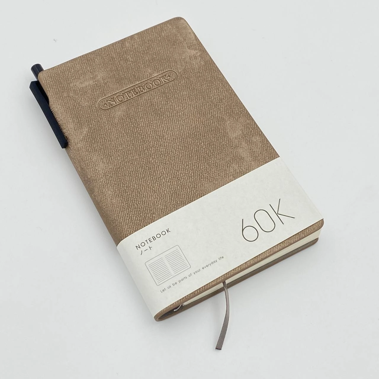 Блокнот с ручкой Dicai 163-60 клетку, коричневый, шт. (A6) недорого