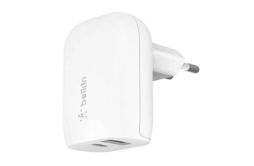 Сетевое зарядное устройство Belkin DUAL WALL CHARGER USB-C 18W купить