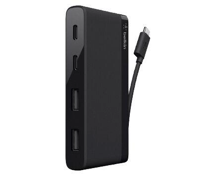 Концентратор Belkin USB-C 4-PORT MINI HUB, 3.0, BLK (F4U090btBLK) купить