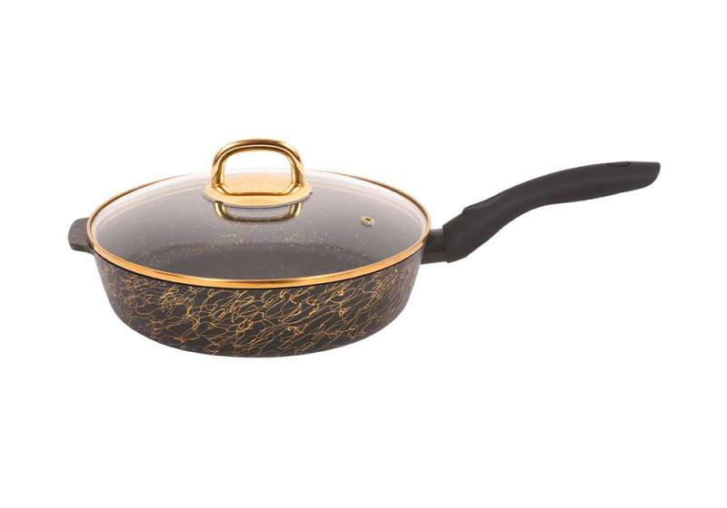 KUKMARA  KUKMARA "Gratsiya" chuqur tovasi, 280 mm (Black-Gold, White-Gold, Black-Silver) sotib olish