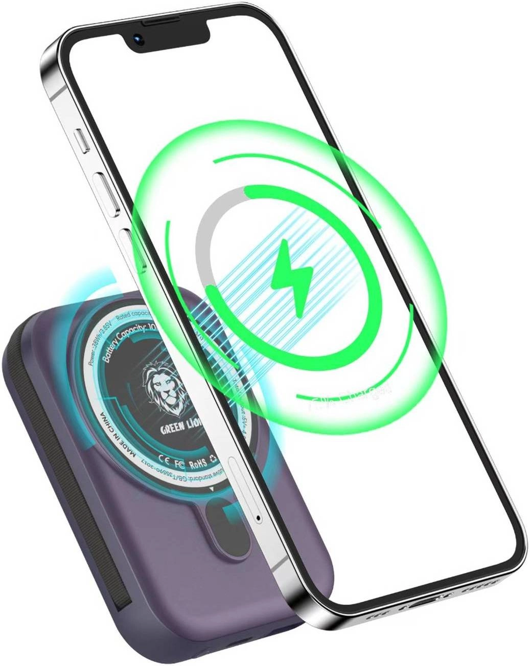 Внешний аккумулятор Green Lion Monaco MagSafe Power Bank 10000mAh фиолетовый купить