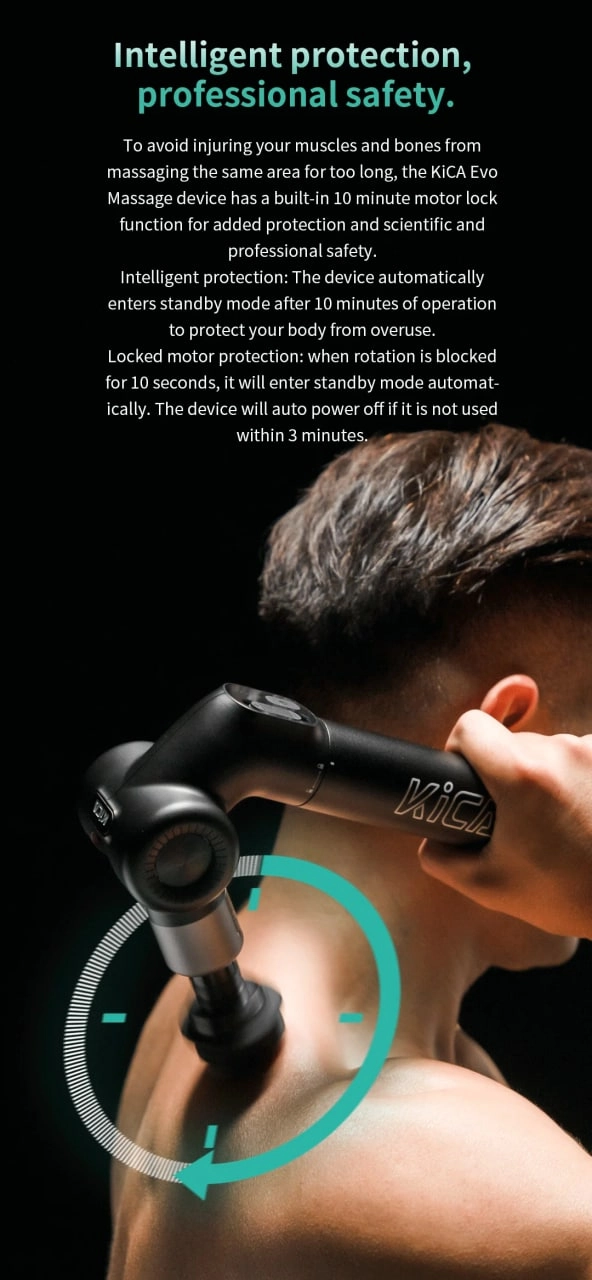 Kica Evo portativ massajori xususiyatlar