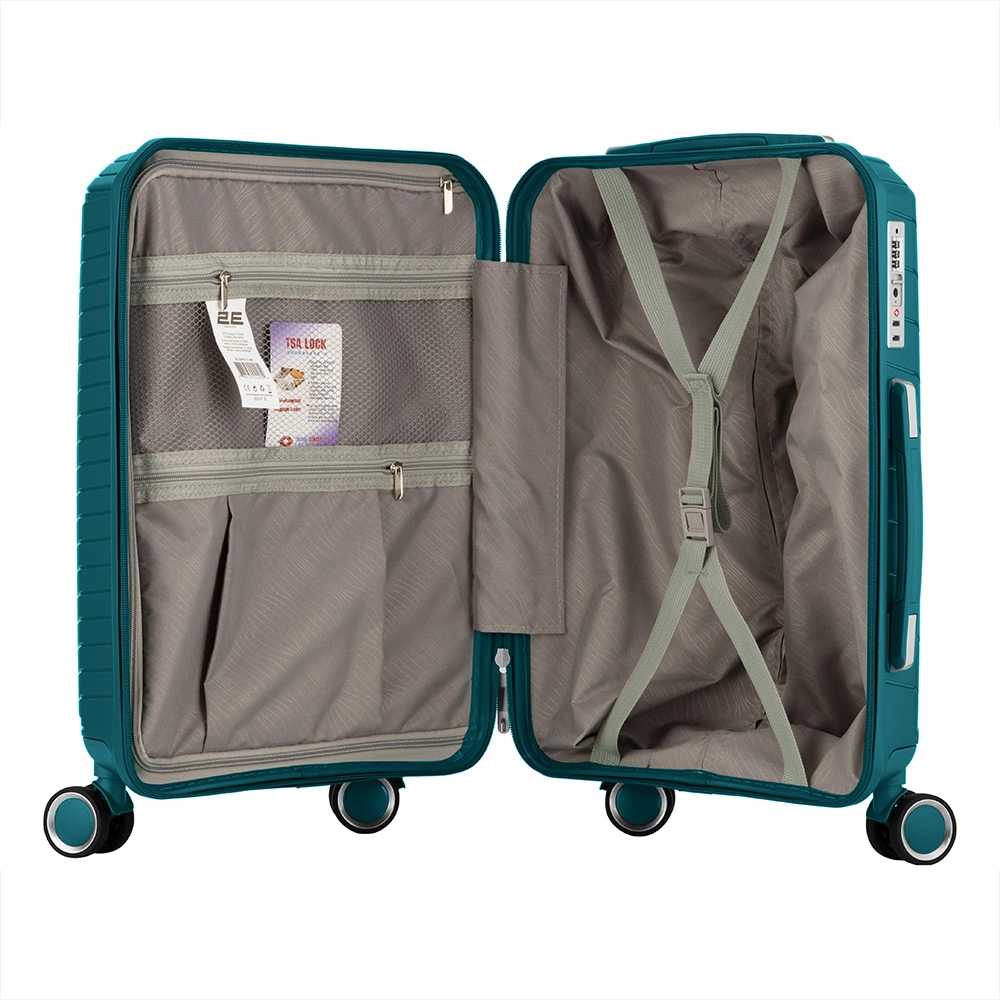 2E Sigma (kichik) Aquamarine plastik chemodani sotib olish