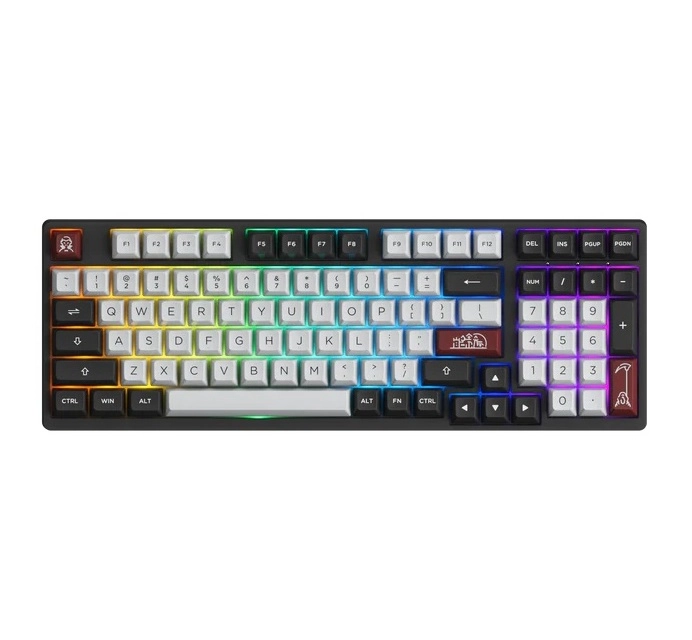 Клавиатура Akko Keyboard 3098S  RGB Dracula серебро купить