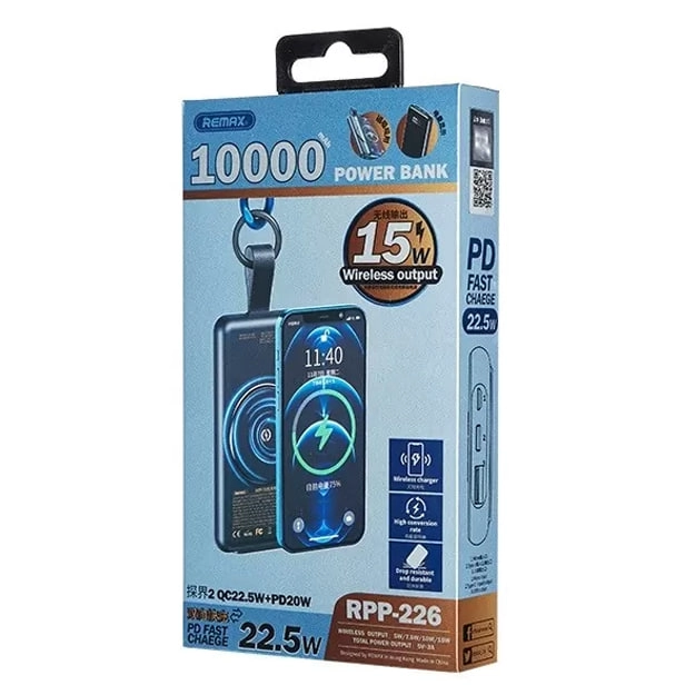 Внешний аккумулятор Remax RPP 226 10000mAh, синий в Узбекистане