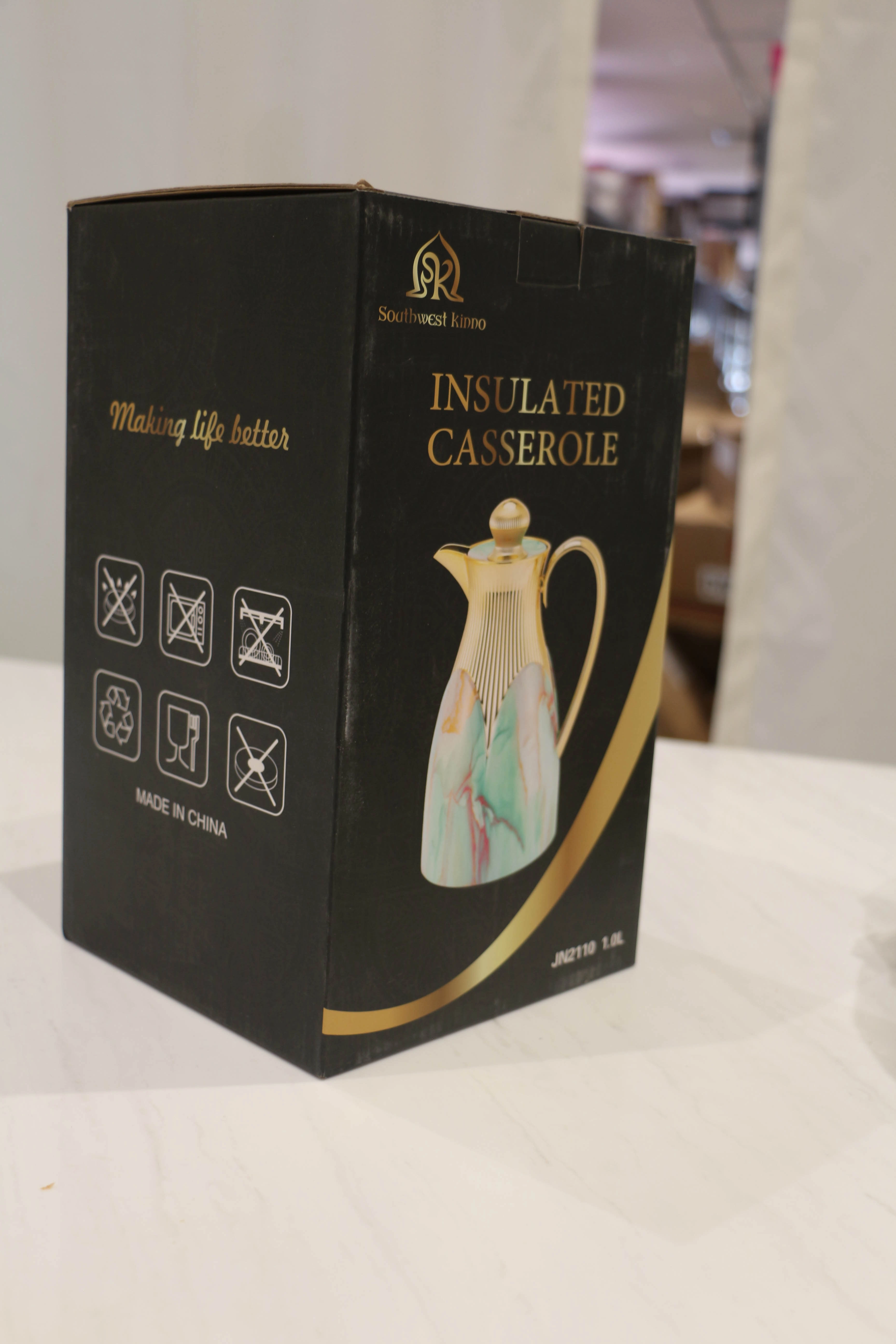 Термочайник Feenik JN-2110 1L (Dark Green) с фото