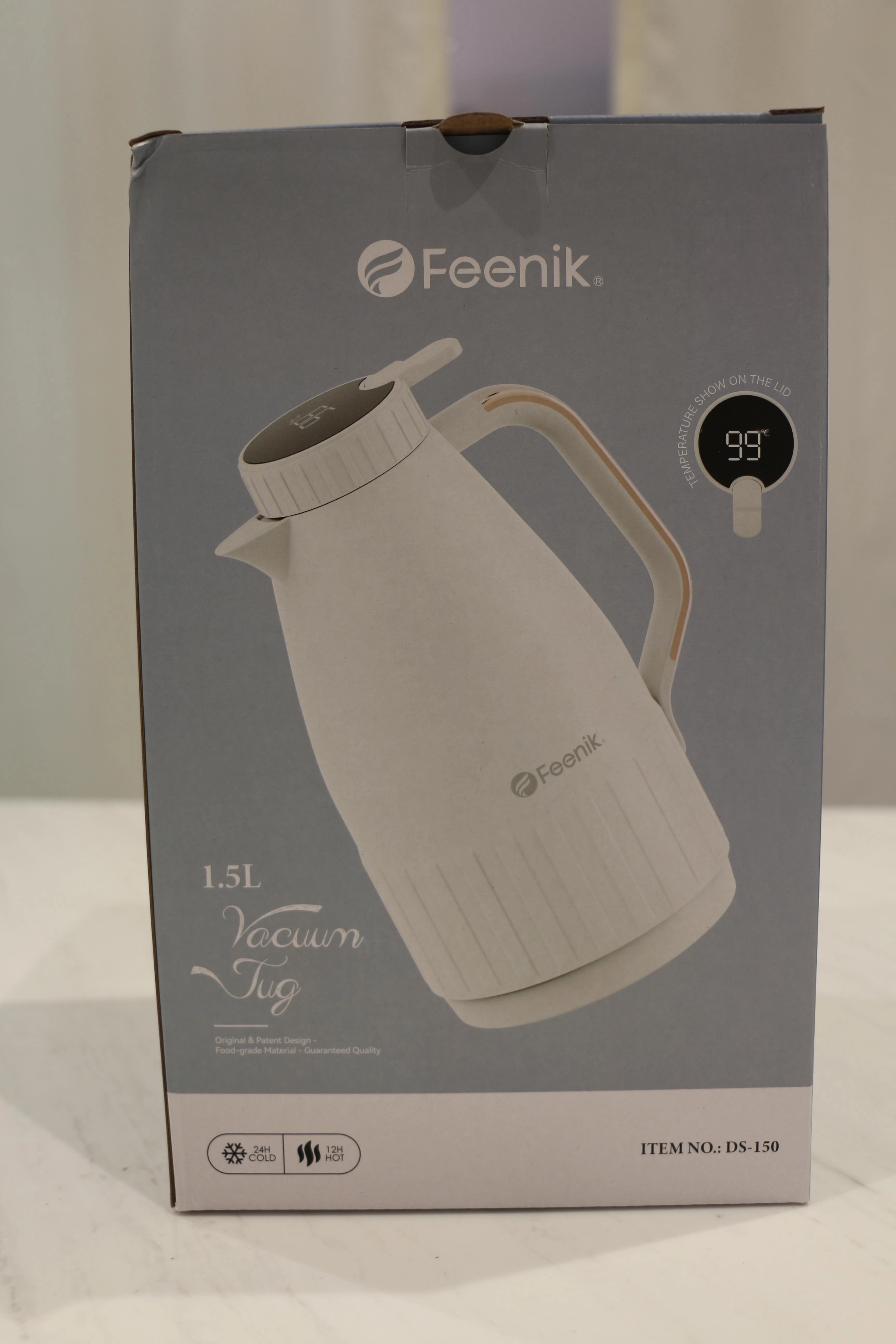 Feenik DS-150 1.5L termo-choynagi (Grey) rasm bilan