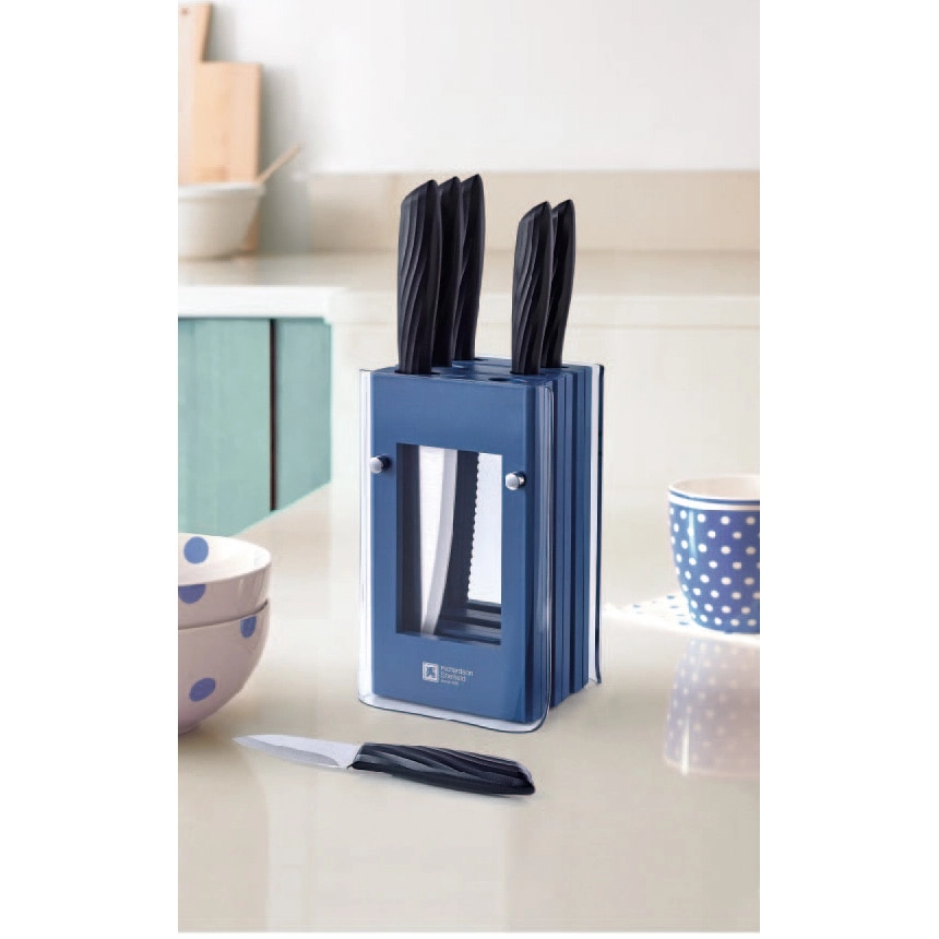 Комплект ножей Richardson Sheffield Spectrum - Lagoon 6, c подставкой R144AAK515K48 в Узбекистане