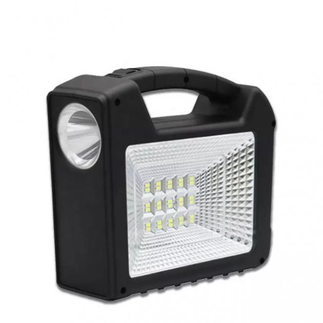 Фонарь-Лампа зарядная станция / 3 лампы / солнечная панель SOLAR LIGHT GD-103 Black в Узбекистане