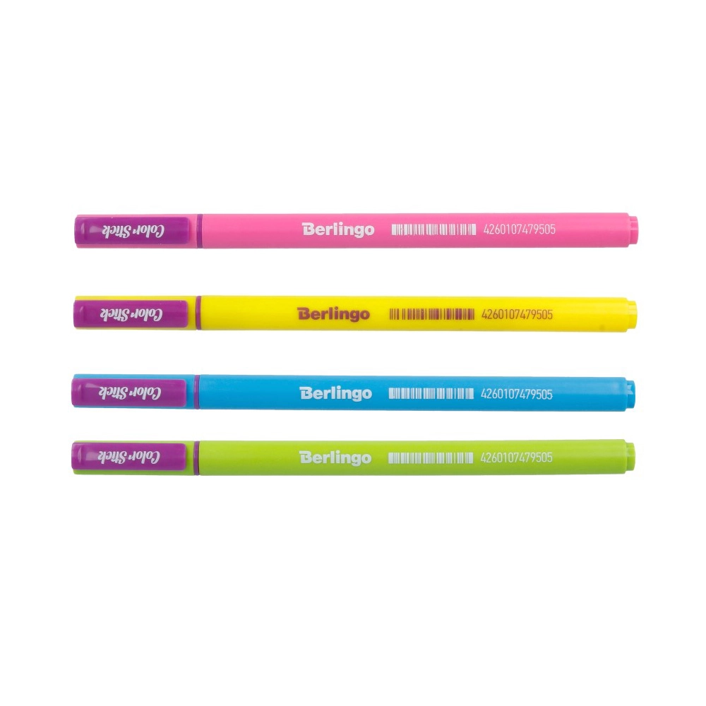 Гелевая ручка Berlingo Color Stick, чёрная, 0.5 мм, разноцветный корпус (1 шт) недорого