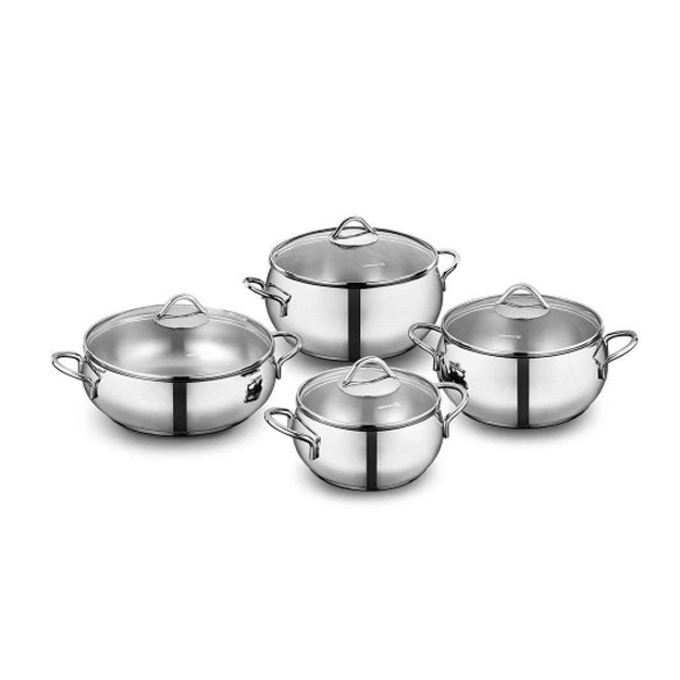 Korkmaz TOMBIK 8 buyumli idishlar to‘plami (A1807) sotib olish