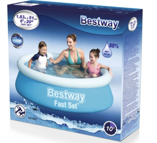 Бассейн Bestway Fast Set 57392b онлайн