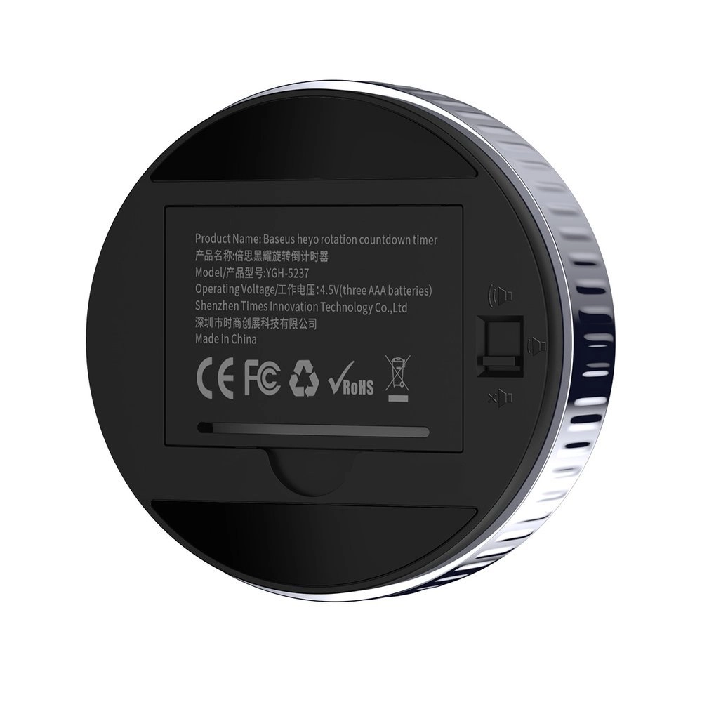 Baseus Heyo Rotation Mini qora oshxona soati O'zbekistonda