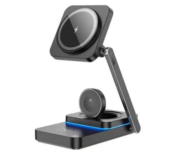 Hoco CQ10 15W simsiz zaryadlovchi qora smartfon tutqichi sotib olish