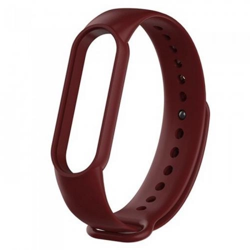 Xiaomi Mi Band 5 uchun silikon tasmacha, to‘q qizil sotib olish
