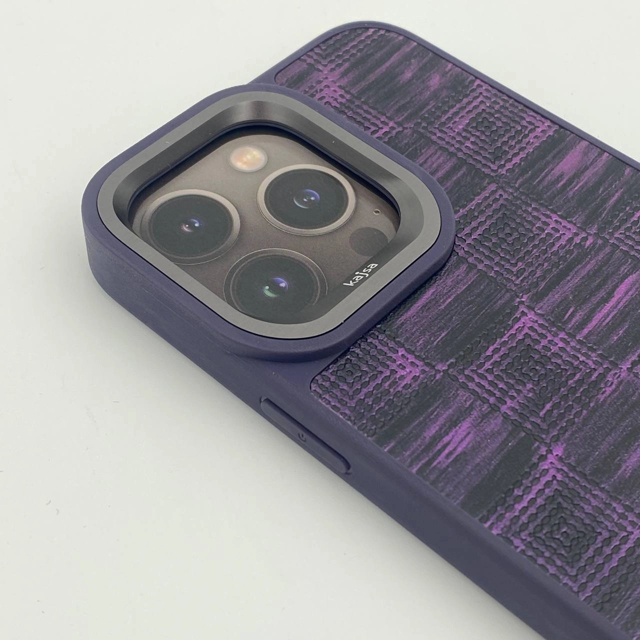 iPhone 15 Pro Max uchun Kajsa Glamorous Collection Imperial binafsharang g'ilofi arzon