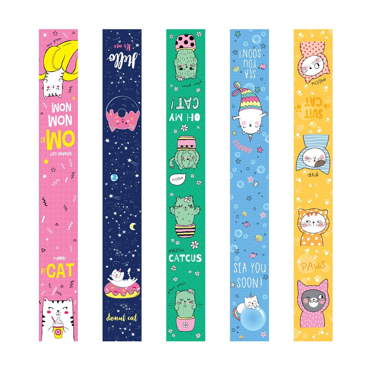 Kitoblar uchun magnitli zakladka ArtSpace "Candy cat" 10 dona sotib olish