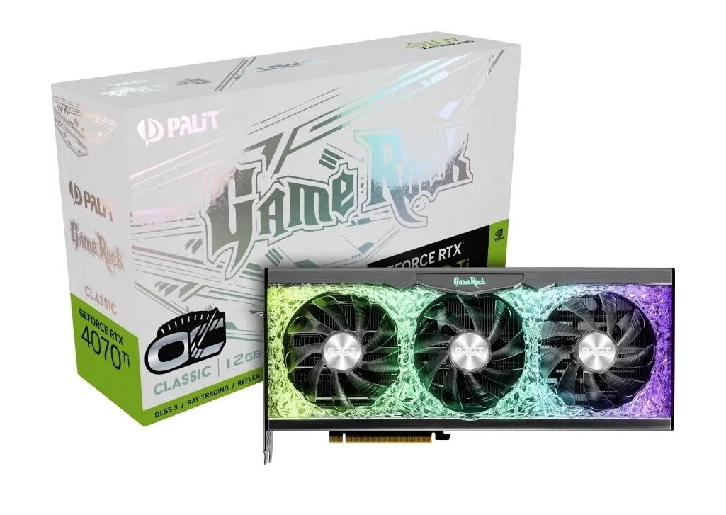 Видеокарта Palit GeForce RTX 4070 Ti GameRock OC 12GB с фото