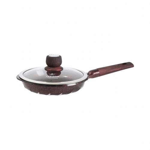 Kuydirmas qoplamali 24 sm Lifesmile tovasi (kulrang, och kulrang, to‘q qizil) arzon