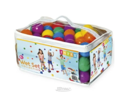 Пластиковые шарики для сухого бассейна Intex 49600 купить