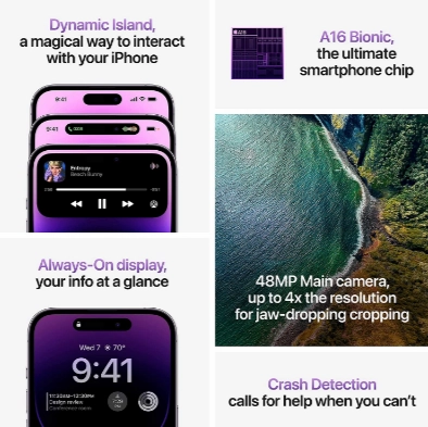 iPhone 14 Pro 512GB Space Black Smartfoni bo'lib to'lash