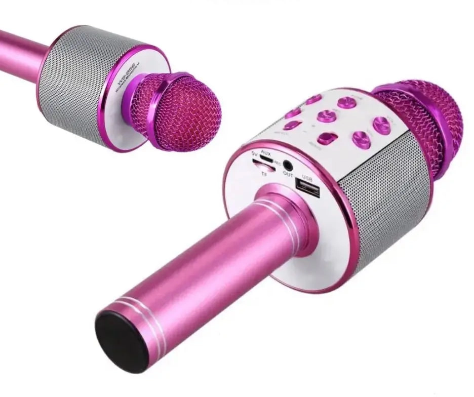 Микрофон WSTER WS-858 розовый рассрочка