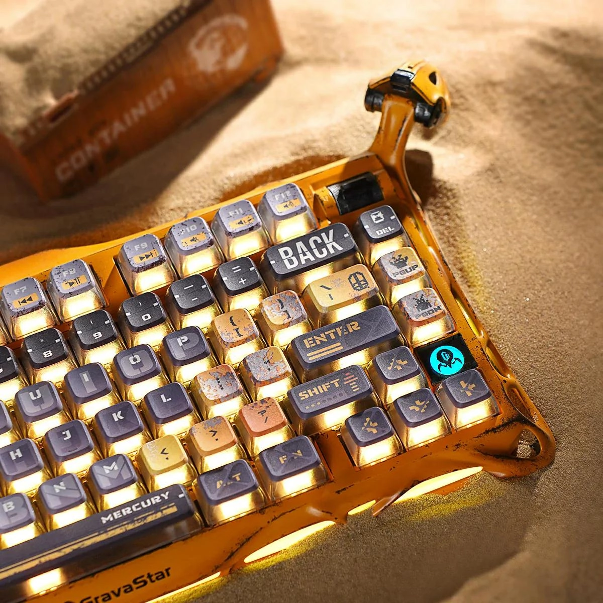 O&lsquo;yin klaviaturasi GravaStar Mercury K1 Pro, Cyberpunk Yellow onlayn