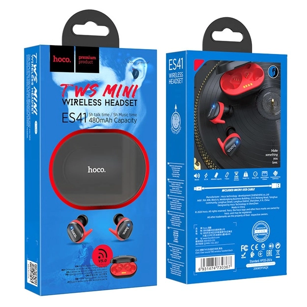 Hoco ES41 qora simsiz naushnigi onlayn