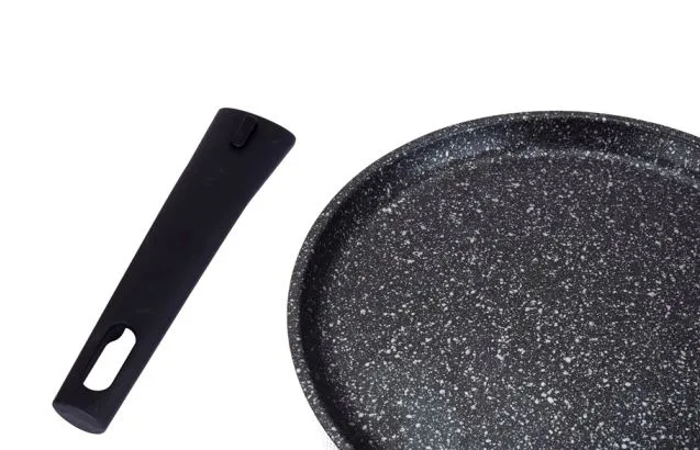Сковорода блинная Kukmara 220 мм cо съёмной ручкой (Тёмный мрамор) (сбмт220-1а) недорого
