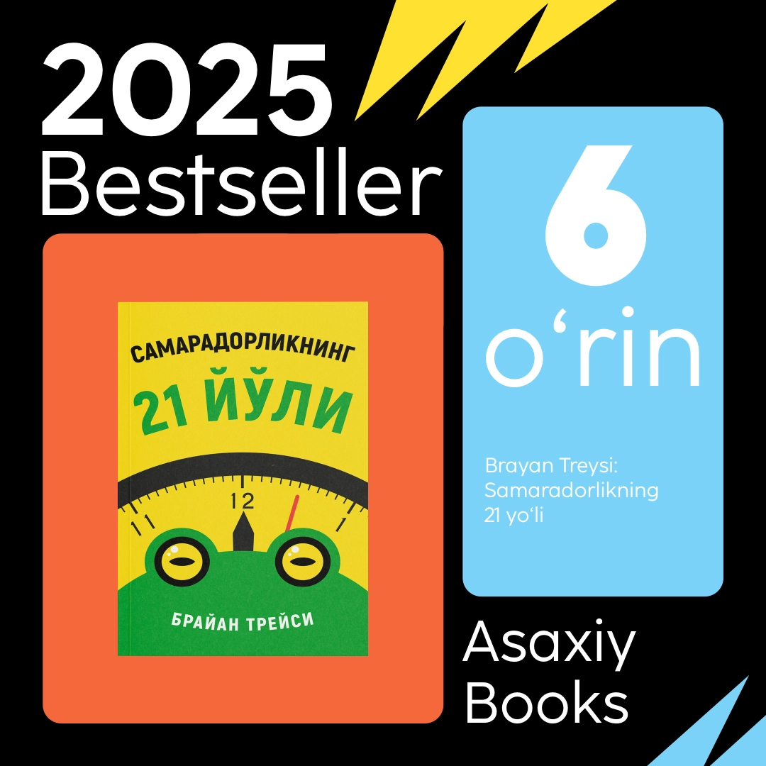 "Asaxiy Books yil bestsellerlari 2025" to&lsquo;plami - uygacha yetkazish bepul! yetkazib berish