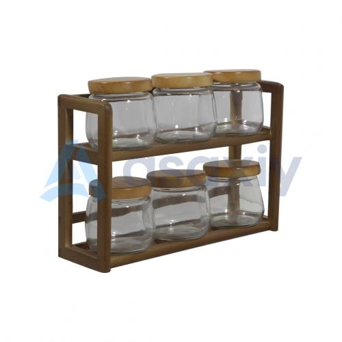 Набор емкостей для специи Life Smile Прозрачный (6предмета) купить