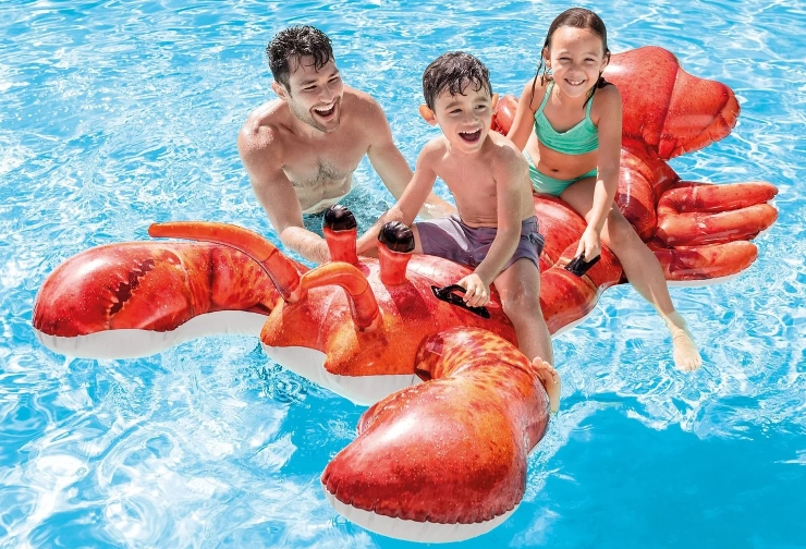 Intex 57533 Puflanadigan o'yinchoq chavandoz "Lobster" onlayn