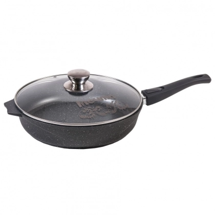 "Granit" turkumidan olinuvchi dastali va qopqoqli, 30sm «Mechta» tovasi (Granit, Granit Star, Granit Brown) c030701 sotib olish