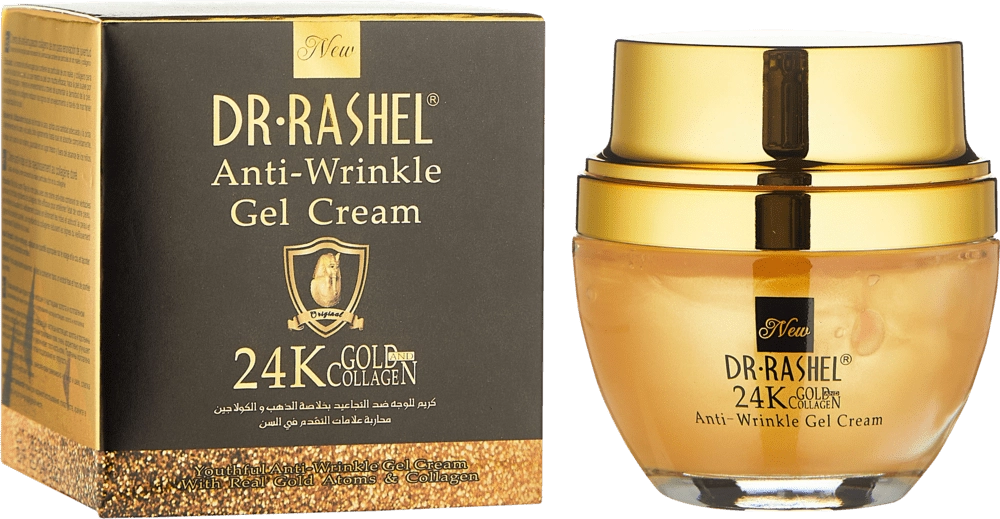 ГЕЛЬ КРЕМ ПРОТИВ МОРЩИН С КОЛЛАГЕНОМ И 24K ЗОЛОТОМ 50ML в Узбекистане