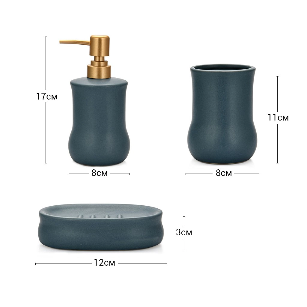 Дозатор жидкого мыла Fissman 300 мл, флакон 400 мл и контейнер для мыла, 9510 цена